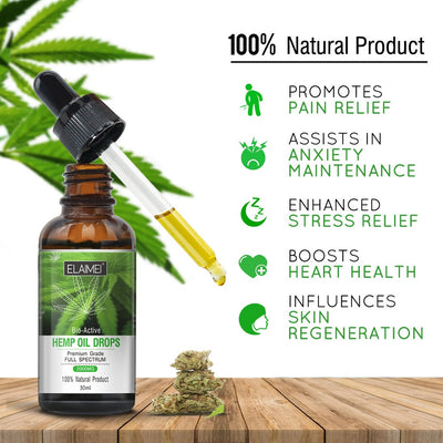 l Organic Essential Oils Hemp Seed Oil 2000MG Herbal