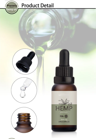 Organic Essential Oils Hemp Seed Oil Herbal Drops
